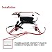 DZT1968 2pc Left &Right Side Quick-Release Propeller Guard Protector For Parrot Bebop 2.0 Props Bumper Easy Mount (Red)
