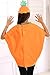 Adult Halloween 2PC Pumpkin Costume Funny Cosplay Party Clothes Orange