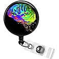 Neuroscience BRAIN Badge Reel, Neurosciences Nurse RN Badge Clip Gift, Neuro Nurse Neurosurgery Retractable Badge Holder, Brain Badge Reel