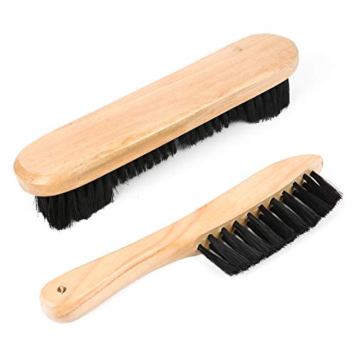 Monrocco 9 Inch Soild Wooden Billiard Pool Table and Rail Brush Set Cleaning Tools Accessory for Cleaning Billiards Table - Thumbnail 5