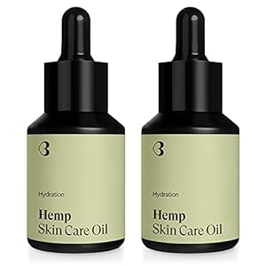 Lubiu 2x Hemp Seed Skin Care Oil 30ml Hydration - Cold-Pressed & Unrefined Moisturizing Cannabis Sativa Seed Oil with…
