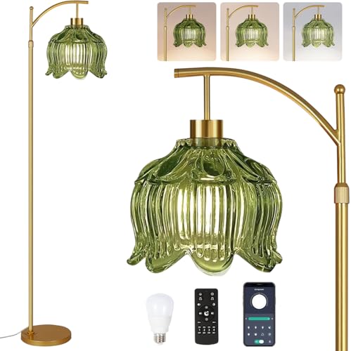 QIYIZM Glass Floor Lamp