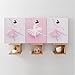 AmazingWall Dance Wall Decal Ballet Art Decor Painting on Canvas Baby Nursery and Girls Room Decor 9.84x11.81 3Pcs/Set
