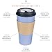 Glowcoast Disposable Coffee Cups With Lids - 20 oz To Go Coffee Cup (90 Pack). Large Travel Cups Hold Shape With Hot and Cold Drinks, No Leaks! Paper Cups with Insulated Sleeves Protect Fingers!