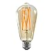 SUNMEG 8W ST21/ST64 LED Filament Bulb, vintage led light bulb, 700 Lumens, Equivalent to 70w Incandescent Bulbs, Soft Warm ( 2200K ), 120V, E26 Base, Vintage Style Antique Edison Light Bulb