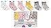 Tiny Captain Toddler Girls Grip Socks - Baby Toddler 1-3 Year Old Cat Socks Non Slip/Anti Skid Gift Set (Pink, White, Yellow - 6 Pairs, 1-3 Year Old)