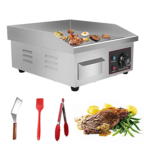 Panghuhu88 14" Countertop Griddle Grill 110V Electric Commercial