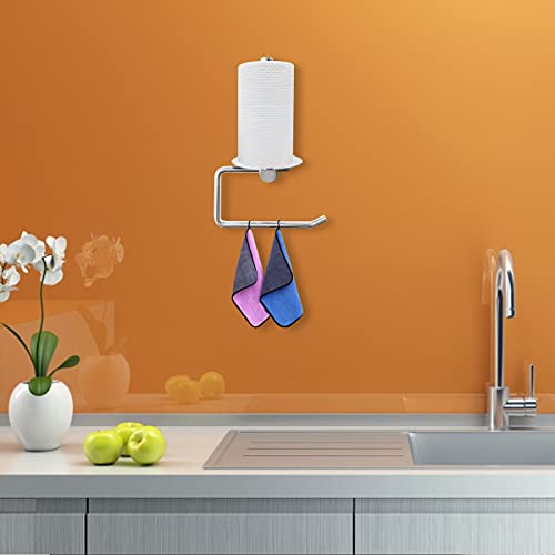 2 in 1 Toilet Paper Holder and Towel Rack, SUS304 Stainless Steel