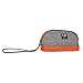 BUBM Universal Unisex Cord Handbag Case Makeup Cosmetic Storage Bags Pouch Travel Kit Organizer, Grey, Small