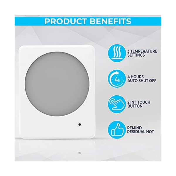 UK-wall-Plug-Coffee-Mug-Warmer-with-Ceramic-Cup-Electric-Cup-Warmer-with-Ceramic-Heating-150F-Coffee-Cup-Warmers-Portable-Heater-for-Tea-Cocoa-Milk-Home-Office-Accessories-and-Gadgets-For-Men UK wall Plug Coffee Mug Warmer with Ceramic Cup Electric Cup Warmer with Ceramic Heating 150°F Coffee Cup Warmers…