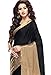 Shonaya Women's Printed Cotton Designer Saree With Unstitched Blouse Piece (Black)