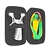 aufuwa Professional Hunting Slingshot Alloyl Slingshot with Slingshot Box and 2 Rubber Bands Plastic Handle Outdoor Catapult Set