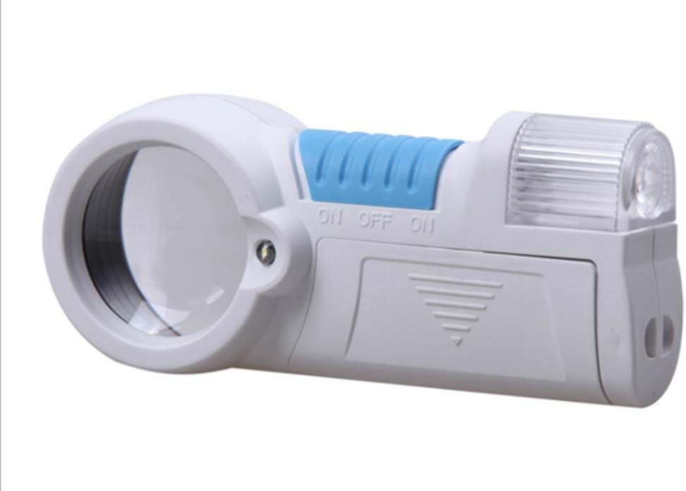 12X Magnifying Glass, Handheld Strong Magnifying Glass with Double LED Light, Best