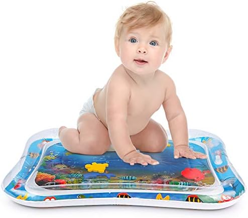 YIZI Tummy time Water Play mat Baby & Toddlers is The Perfect Fun time Play Inflatable Water mat,Activity Center Your Baby's Stimulation Growth