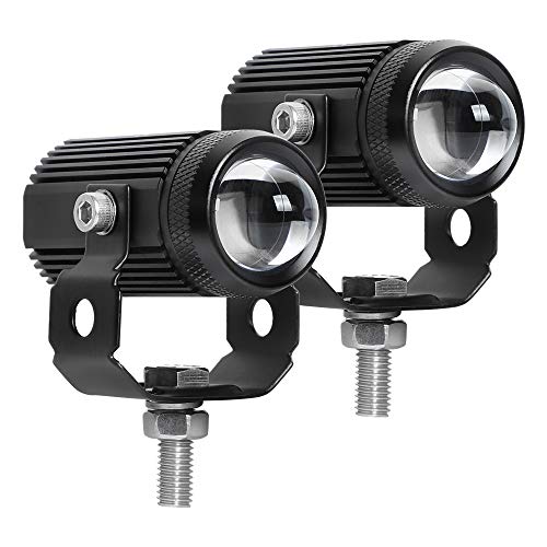 Exzeit Led Driving Light for Motorcycle, Waterproof Fog Lights Headlights for Bike Polaris Yamaha Can Am ATV UTV, 12/24V, 3200 Lumens 2 pcs