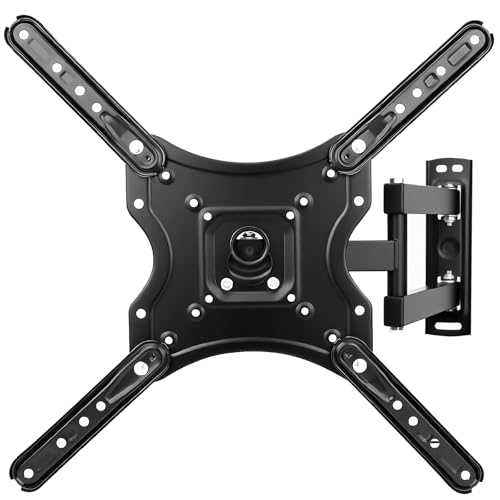 Soporte de TV, Base para Television Pared para Pantallas de 14”a 55”, TV Mount de Articulado Inclinable y Giratorio, Porta Television Movible,Universal Soporte hasta 25 kg, MAX VESA 400x400mm