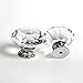 KES Cabinet Knob Diamond Shape Crystal Glass Cupboard Drawer Hand Pull 2 Pack, HCK700-P2