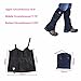 Winis Snow Gaiters Hiking Camping Mountain Climbing Leg Gaiters Oxford Waterproof Dustproof Antiwater Leg Cover Breathable Anti-bite High Gaiters Leg Protection Guard Boot Guardian (1 Pair) (Black)