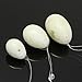 ELEGIANT Set of 3 Natural White Jade Egg for Kegel Exercise Pelvic Floor Muscles Vaginal Exercise Yoni Egg Ben Wa Ball Health Care for women gift