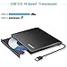 Haiway External CD/DVD Drive for Laptop, Type C USB 3.0 Portable CD Drive Slim CD DVD ROM Rewriter Burner Player for Laptop Desktop MacBook PC Windows Linux Mac OS