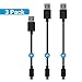 Micro USB Cable, MoMoCity Premium Durable Charging Cord PVC Powerline for Android Devices, Samsung, Nexus, LG, Sony, HTC, Huawei, Motorola and More - Black (3 Pack - 1ft + 3ft + 3ft)
