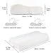 Power of Nature Memory Foam Pillow for Sleeping, Orthopedic Contour Cervical Pillow for Neck, Shoulder Pain, Pillows for Back Stomach Side Sleeper with Washable Breathable Cover