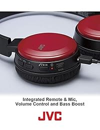 JVC   Auriculares inalámbricos de espuma viscoelástica con efecto memoria de Marshmallow, color blanco (HAFX29BTW) Negro