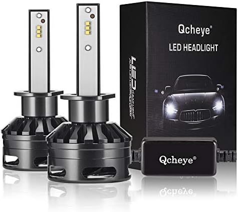 H1 LED Headlight Bulbs - Philips Chips 13000Lm 6000K Cool White,H1 All-in-One Conversion Kit,360°Adjustable Beam  - 2 Yr Warranty