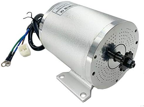 HOTSTORE DC Electric Brushless Motor, High Torque Reversible Electric Motor 4600RPM for Go Karts Scooters & E-Bike Bicycle Motorcycle Mid Drive Motor and More (60V/2000W)