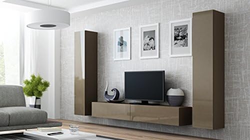 Seattle 3C Wall Unit / Entertainment Center / Hanging Furniture / Tv Cabinet for All Size TV / Tv Stand for Modern Living Room / Entertainment Furniture / up to 80" inch TV Console