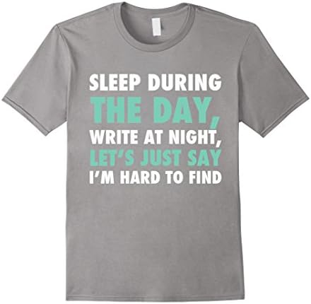 Men's Funny Writer's T-Shirt | I'm Hard To Find | Gift Tee Small Slate