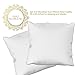 Euro Pillows Set of 2 (26 x 26 inch) Square Pillow Inserts for Decorative Bed Pillow Shams - Down Alternative, Filled in USA
