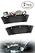 ACVCY 2 Pack Car Seat Gap Console Organizer, PU Full Leather Car Interior Accessories of Automotive Center Consoles Seat Side Drop Caddy Catcher for Cellphone and Changes