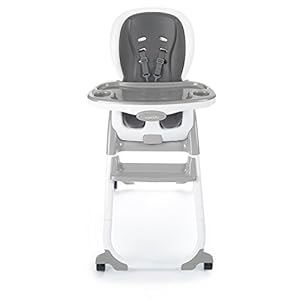 Ingenuity SmartClean Trio Elite 3-in-1 Convertible Baby High Chair, Toddler Chair, and Dining Booster Seat – Slate