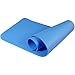REEHUT 1/2-Inch Extra Thick High Density NBR Exercise Yoga Mat for Pilates, Fitness & Workout w/Carrying Strap (Blue)