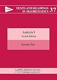 Analysis I (Texts and Readings in Mathematics, No. 37) cover