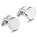 COUYA Stainless Steel Cufflinks Men's Classic Shirt Tuxedo Cufflinks for Wedding Business