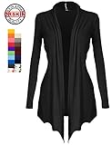 [DRSKIN] Women's Open - Front Long Sleeve Knit Cardigan (S~5XL)