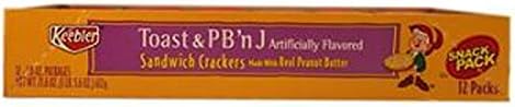 Keebler Sandwich Cracker Toast & Peanut Butter N Jelly, 12 Count (COOKIE&CRACKER - SNACK SIZE)