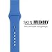 FanTEK Soft Silicone Sport Style Replacement iwatch Strap for Apple Wrist Watch 38mm Models - Small/Medium - Royal Blue