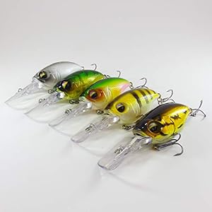 Momolures Leurre De Pêche Crank Bait Bass Brochet Zander Sr-x Peu Profond Wiggle Modèle Profond