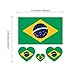 AOZKY Stick Flag Fans Scarf Tattoo Stickers Silicone Bracelet Football Suit Cheerleading Supplies for World Cup 2018, Olympic, Bar, Sports Events, Festival Events Celebrations