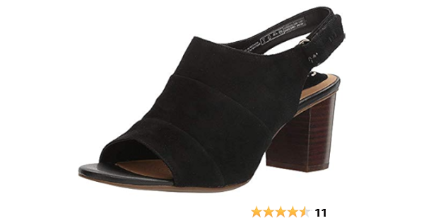 clarks ladies heeled sandals