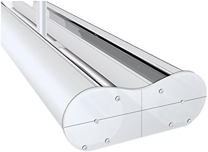Testrite Visual Office Tradeshow Display Mercury Retractable Banner Stand 24" Double Sided, Silver