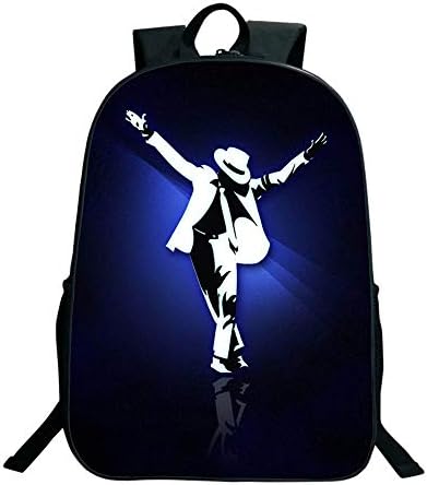 SJYMKYC Michael Jackson Bad Backpack Charging Backpack Men and Women Backpack Travel Backpack Computer Backpack