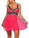 Plus Size Womens V Neck Babydoll Strap Lingerie Lace Chemise Teddy Outfits