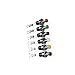 INTERACTIVIA - Solder-Free Miniature Momentary Push Button Switches SPST … (+12 Pack N.O. Multicolor Off-(ON) RGBYKW)
