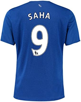 2015-2016 Home Match #9 Saha Football Soccer (Blue) Jersey