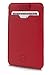 Vaultskin CHELSEA Mens RFID Blocking Slim Leather Card Wallet - Minimalist Front Pocket Cardholder in Carmine Red