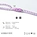 Fashionable Jewelry Pearl Necklace Earphones Headset with Mic Beads 3.5mm in-Ear Earbuds Wired Headphone for iPod, iPhone, Android, BlackBerry, Mp3 Player and All 3.5mm Audio Devices (Purple)